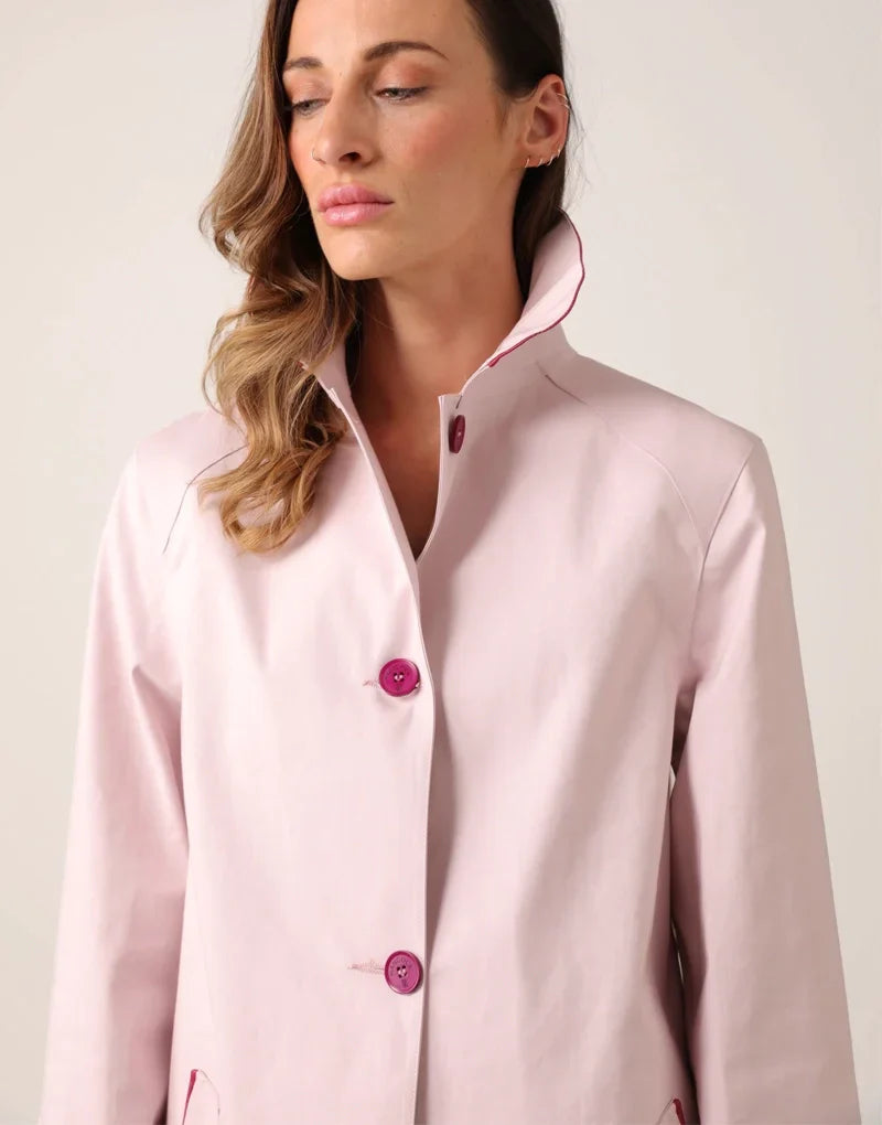 Article 9 pea coat - cherry blossom Jacket HANCOCK