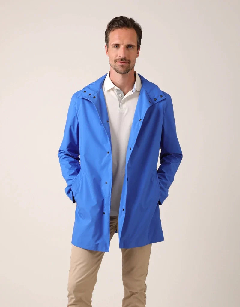 Men’s pac-a-mac - cobalt Rain Jackets HANCOCK OF SCOTLAND