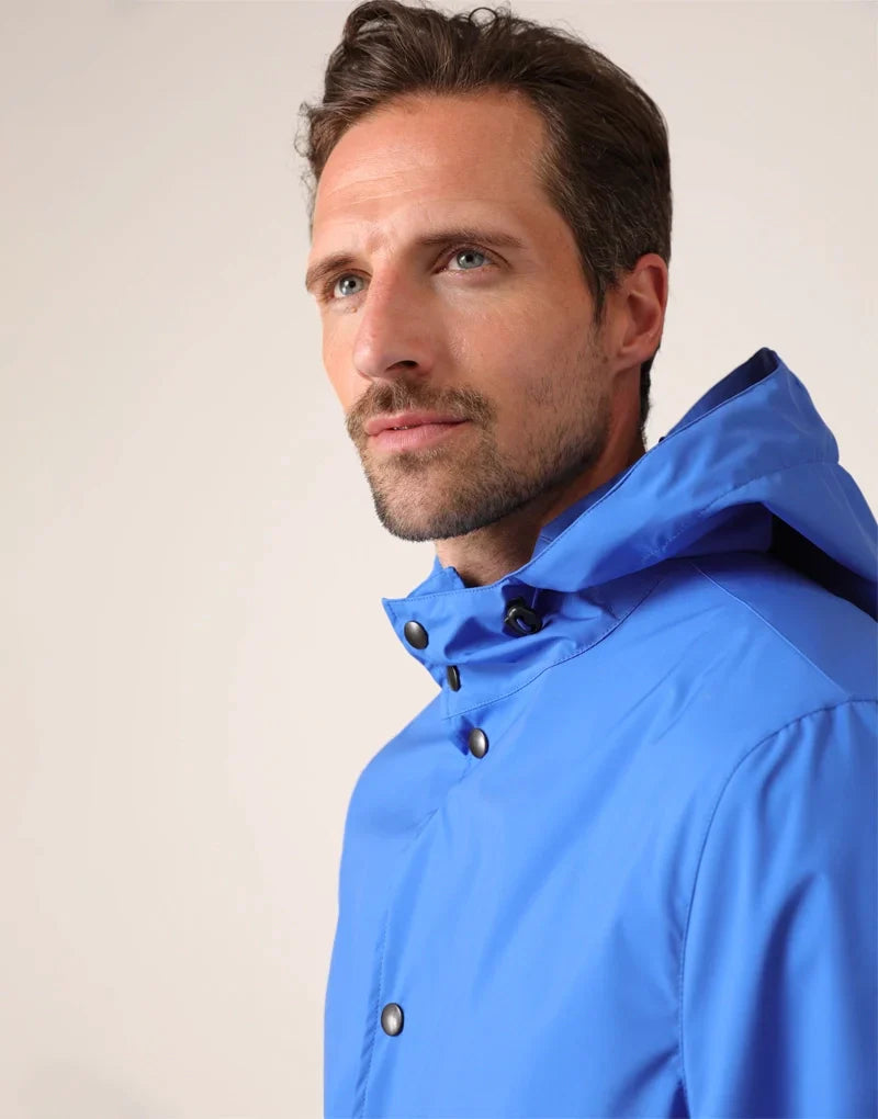 Men’s pac-a-mac - cobalt Rain Jackets HANCOCK OF SCOTLAND