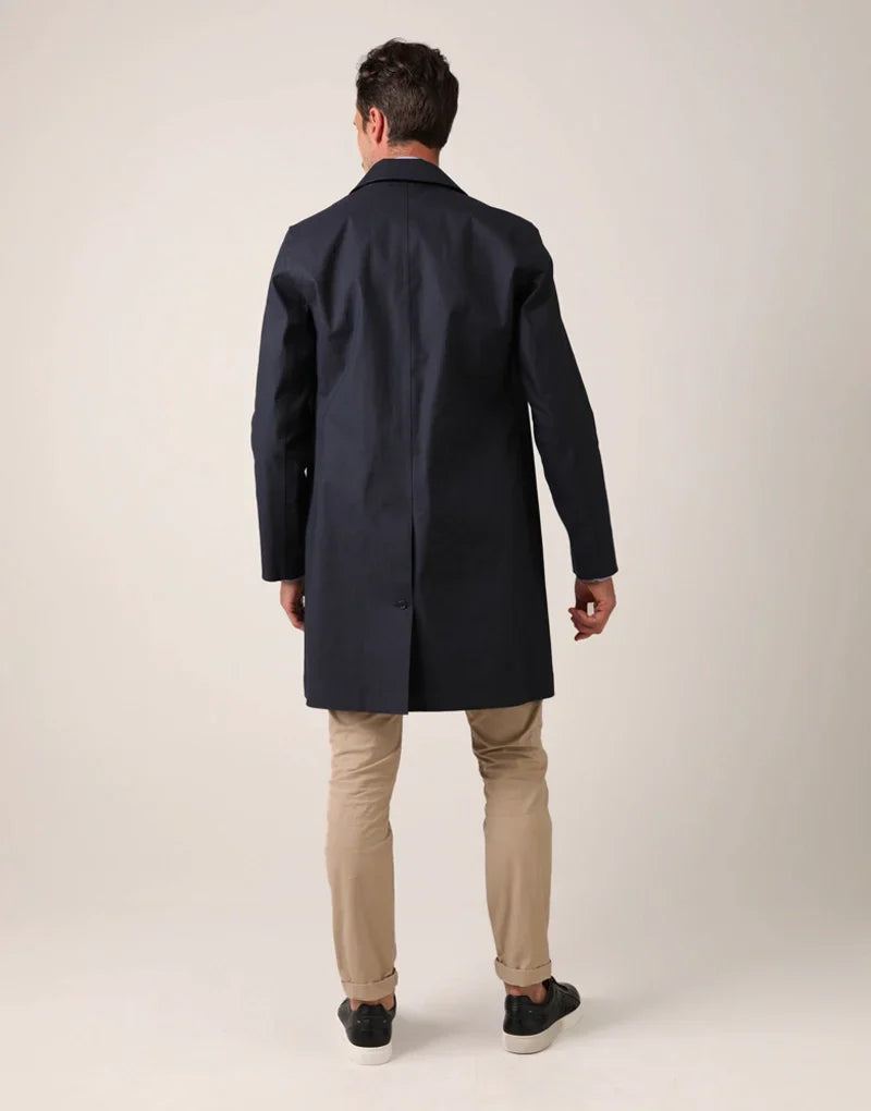 Article 14 men’s overcoat - navy Outerwear HANCOCK