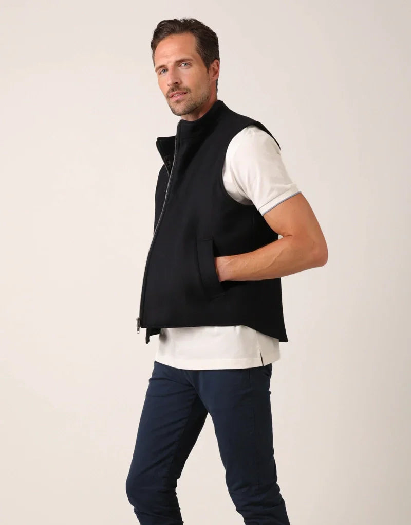 Article 51 men’s vulcanised gilet - navy Gilets HANCOCK