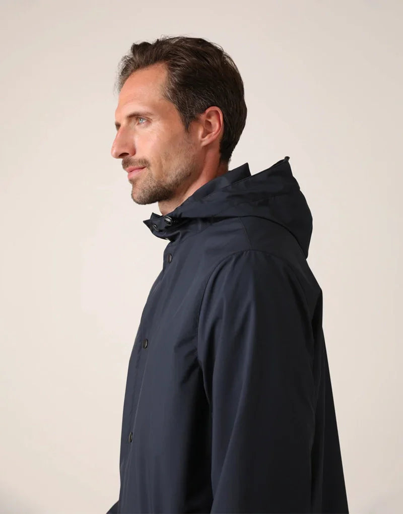 Men’s pac-a-mac - navy Rain Jackets HANCOCK OF SCOTLAND