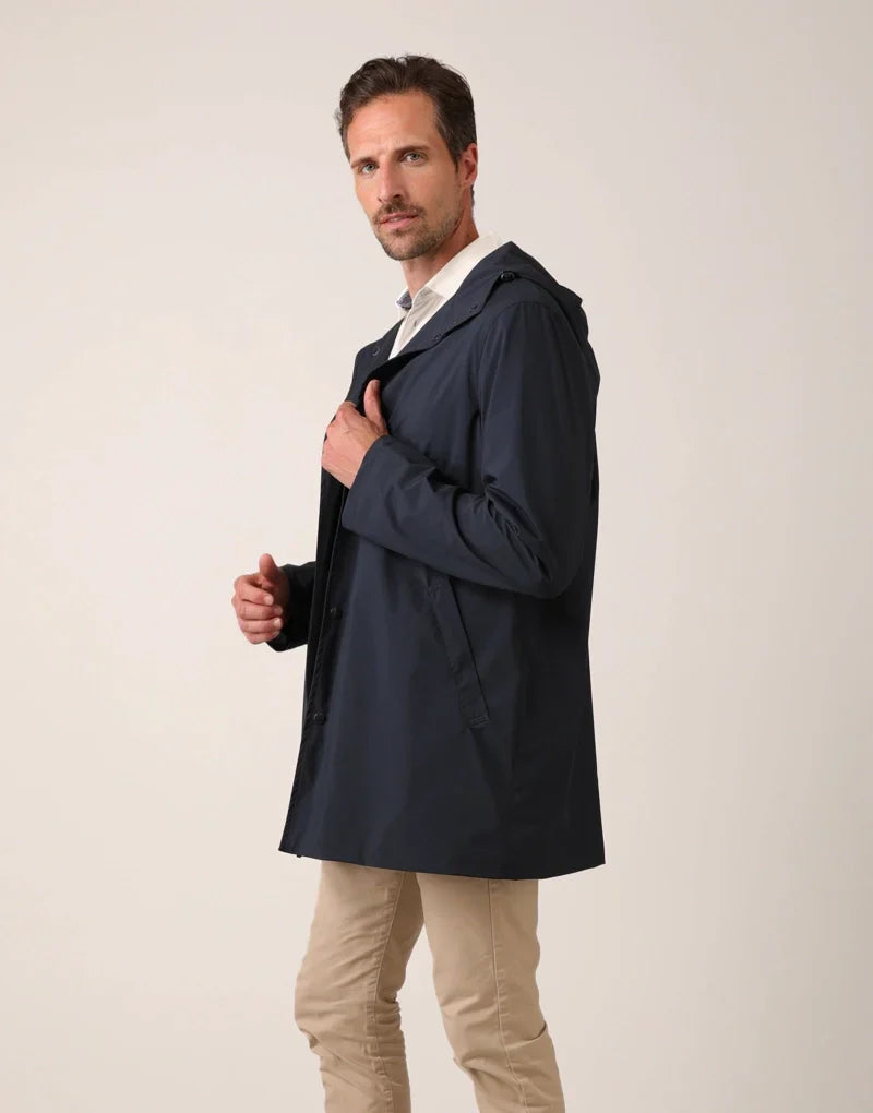 Men’s pac-a-mac - navy Rain Jackets HANCOCK OF SCOTLAND