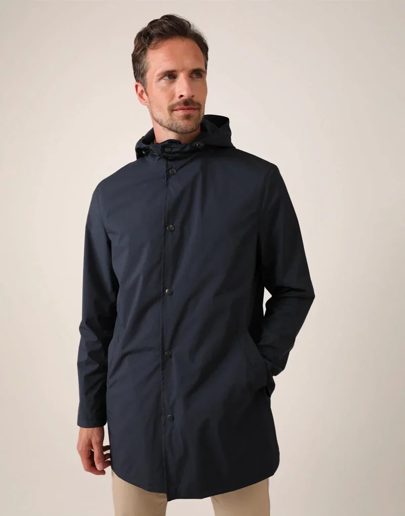 Men’s pac-a-mac - navy Rain Jackets HANCOCK OF SCOTLAND