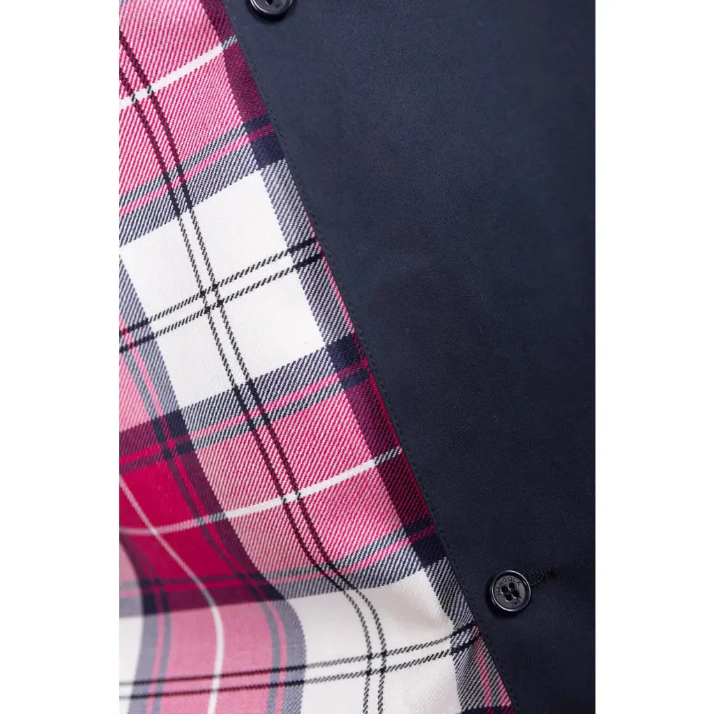 The Blair Trench - Navy / Merida Tartan Trench Coats HANCOCK