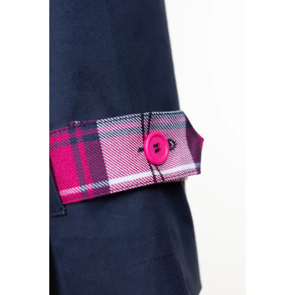 The Blair Trench - Navy / Merida Tartan Trench Coats HANCOCK