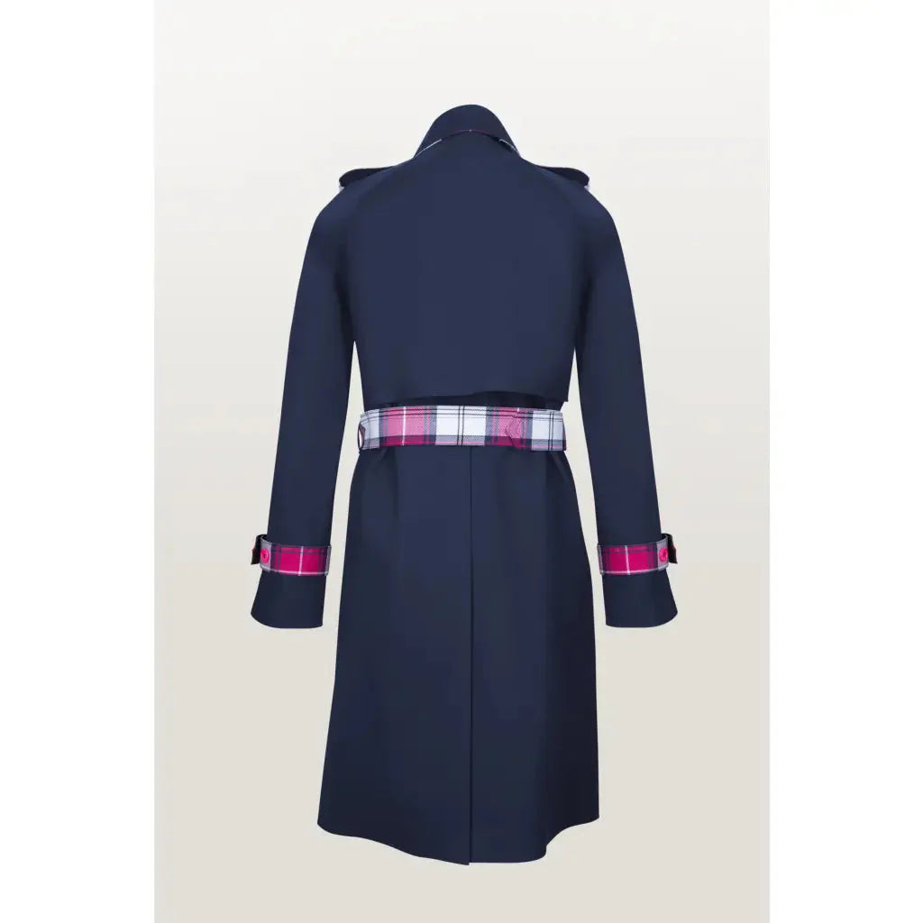 The Blair Trench - Navy / Merida Tartan Trench Coats HANCOCK