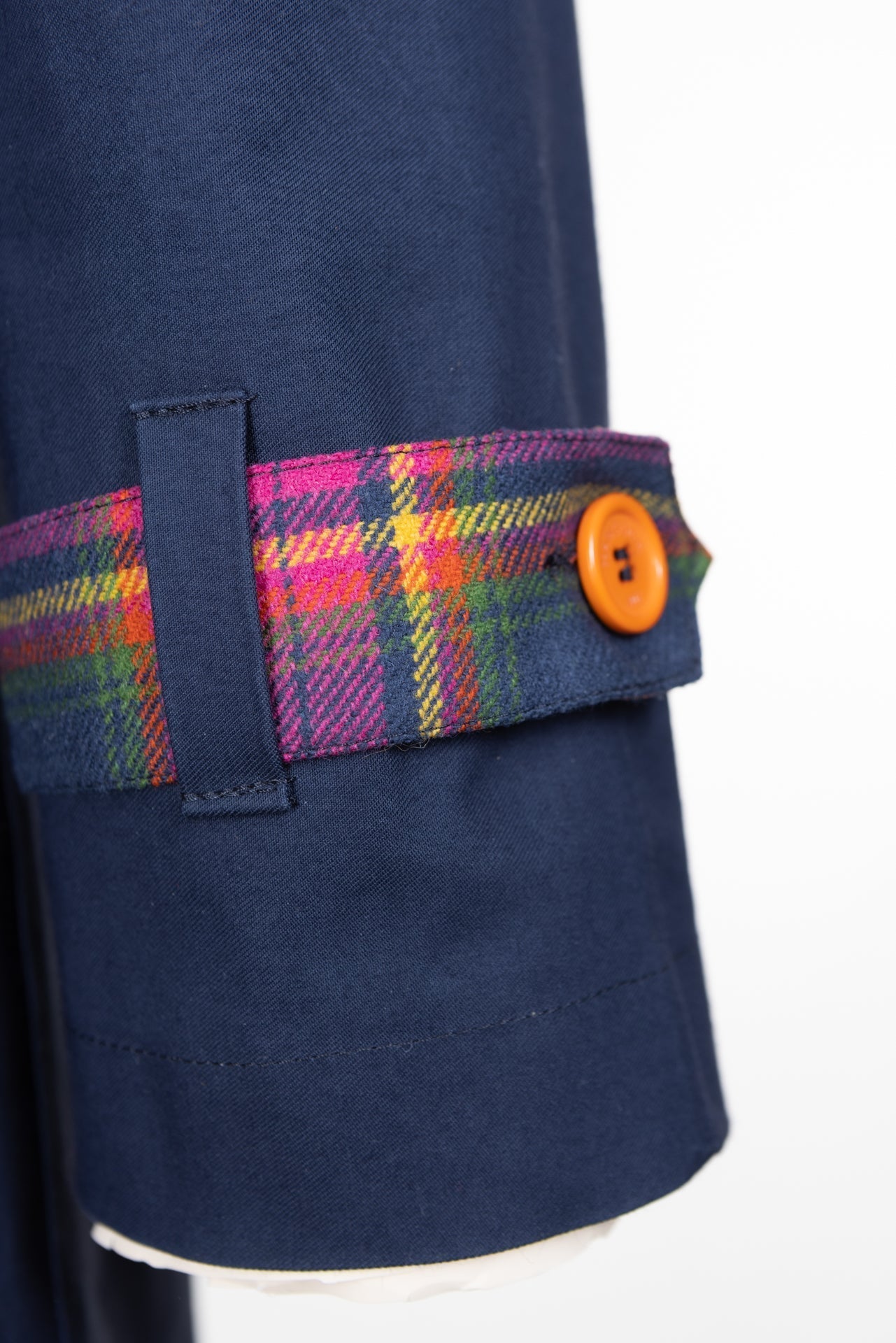 The blair trench - navy / modern blair tartan Trench Coats