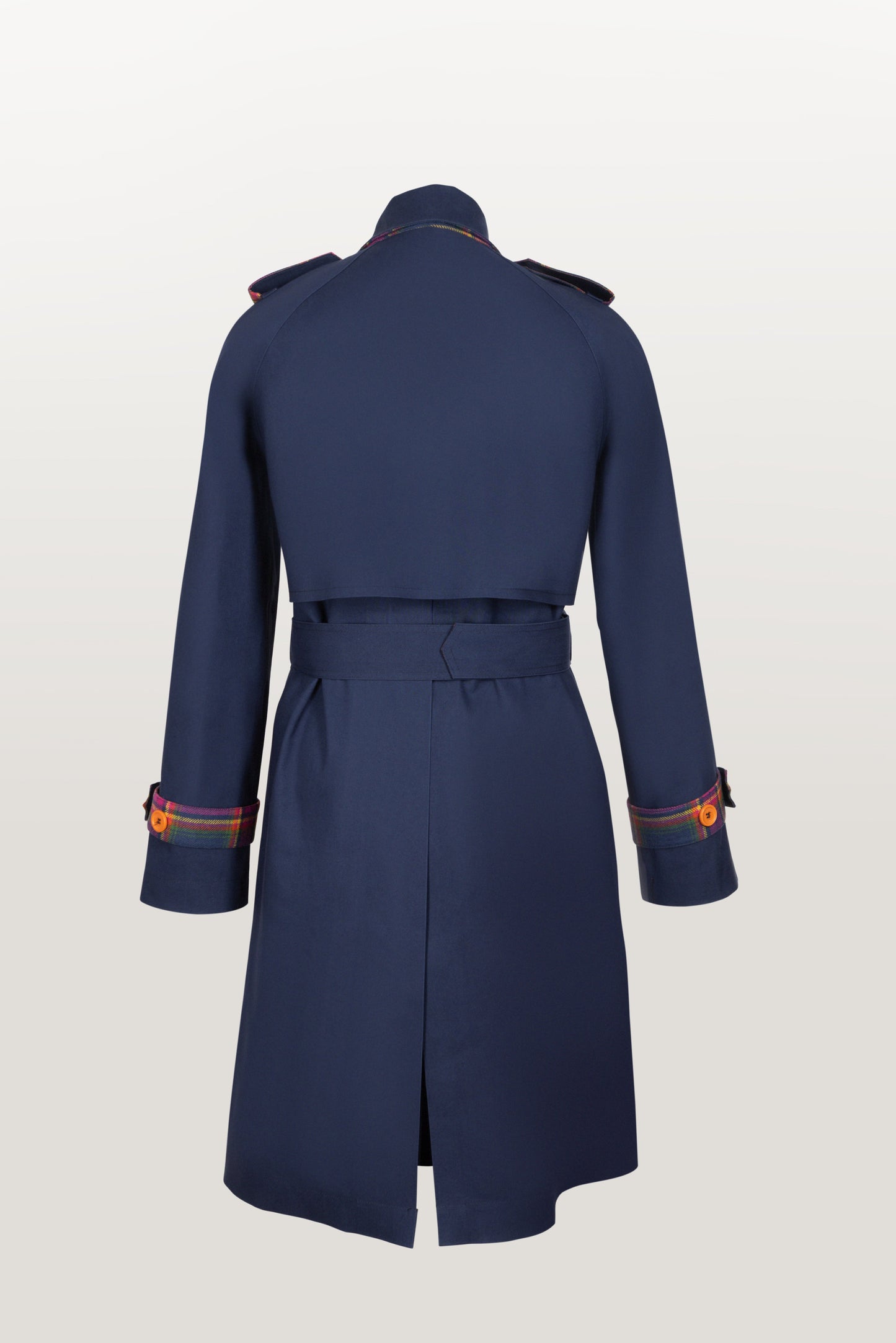 The blair trench - navy / modern blair tartan Trench Coats